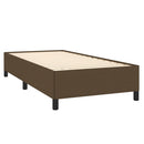 vidaXL sötétbarna szövet rugós ágy matraccal 100 x 200 cm