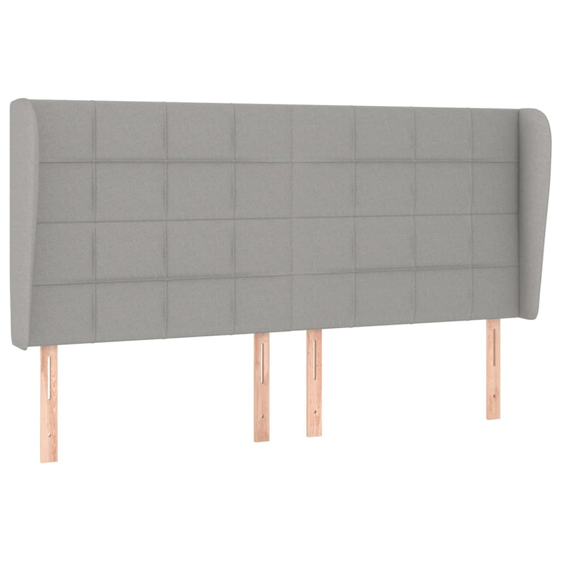 vidaXL világosszürke szövet rugós ágy matraccal 200 x 200 cm