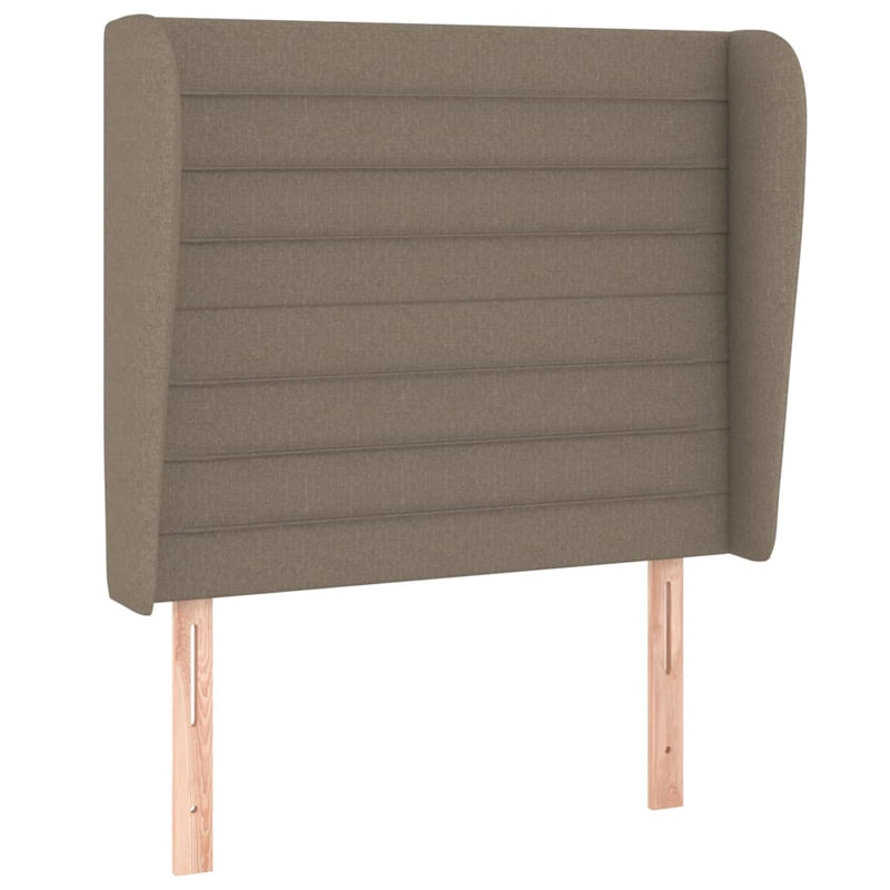 vidaXL tópszínű szövet rugós ágy matraccal 90 x 200 cm