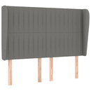 vidaXL sötétszürke szövet rugós ágy matraccal 140 x 190 cm