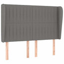vidaXL sötétszürke szövet rugós ágy matraccal 140 x 190 cm