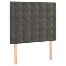 vidaXL sötétszürke bársony rugós ágy matraccal 90 x 200 cm