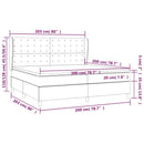 vidaXL sötétzöld bársony rugós ágy matraccal 200x200 cm