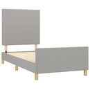 vidaXL világosszürke szövet ágykeret matrac nélkül 80x200 cm