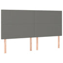 vidaXL sötétszürke szövet ágykeret matrac nélkül 160 x 200 cm