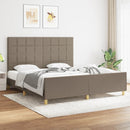 vidaXL tópszínű szövet ágykeret matrac nélkül 180 x 200 cm