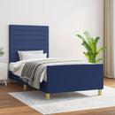 vidaXL ágykeret matrac nélkül kék 100x200 cm anyagból