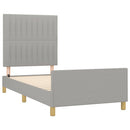 vidaXL világosszürke szövet ágykeret matrac nélkül 80x200 cm