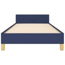vidaXL ágykeret matrac nélkül 90x200 cm kék szövet