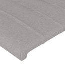 vidaXL világosszürke szövet ágykeret matrac nélkül 200 x 200 cm