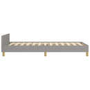 vidaXL világosszürke szövet ágykeret matrac nélkül 80x200 cm
