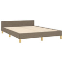 vidaXL tópszínű szövet ágykeret matrac nélkül 140 x 190 cm