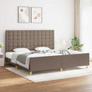 vidaXL tópszínű szövet ágykeret matrac nélkül 200 x 200 cm
