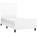 vidaXL fehér műbőr ágykeret fejtámlával 80 x 200 cm