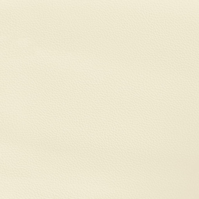 vidaXL krémszínű műbőr ágykeret fejtámlával 120 x 200 cm