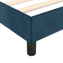 vidaXL sötétkék bársony ágykeret matrac nélkül 80 x 200 cm