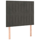 vidaXL sötétszürke bársony ágykeret matrac nélkül 90x190 cm
