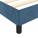 vidaXL sötétkék bársony ágykeret matrac nélkül 90x200 cm