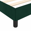 vidaXL sötétzöld bársony ágykeret matrac nélkül 200x200 cm