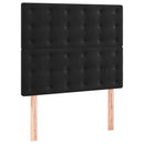 vidaXL fekete bársony ágykeret matrac nélkül 100x200 cm