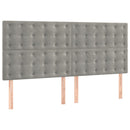 vidaXL világosszürke bársony ágykeret matrac nélkül 140 x 190 cm