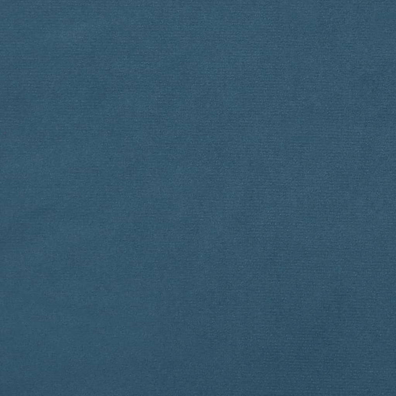 vidaXL sötétkék bársony ágykeret fejtámlával 140 x 200 cm