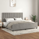 vidaXL világosszürke bársony ágykeret matrac nélkül 200 x 200 cm