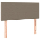 vidaXL tópszínű szövet rugós ágy matraccal 80 x 200 cm