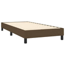 vidaXL sötétbarna szövet rugós ágy matraccal 80 x 200 cm