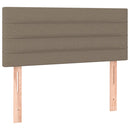 vidaXL tópszínű szövet rugós ágy matraccal 120 x 200 cm