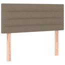 vidaXL tópszínű szövet rugós ágy matraccal 120 x 200 cm