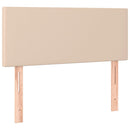 vidaXL cappuccino színű műbőr rugós ágy matraccal 80 x 200 cm