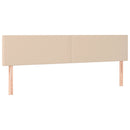 vidaXL cappuccino színű műbőr rugós ágy matraccal 200 x 200 cm