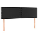 vidaXL fekete műbőr rugós ágy matraccal 140 x 190 cm