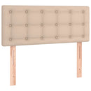 vidaXL cappuccino színű műbőr rugós ágy matraccal 90 x 200 cm