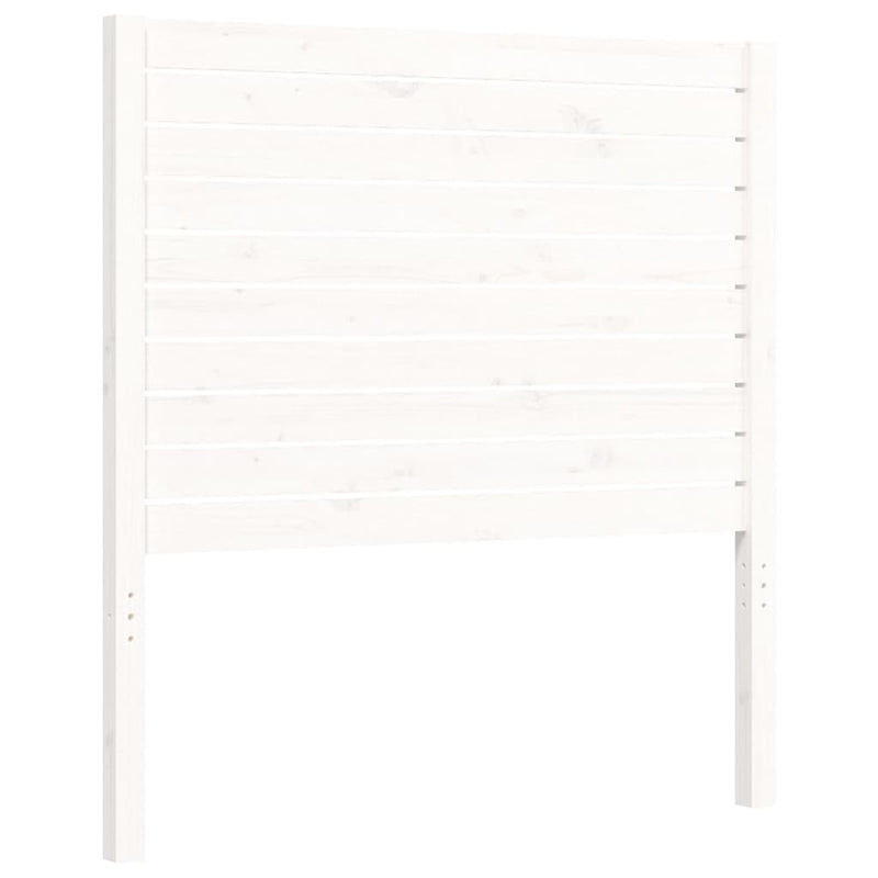 vidaXL fehér tömör fa ágykeret fejtámlával 90 x 200 cm