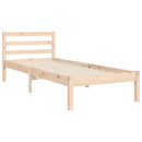 vidaXL tömör fa ágykeret fejtámlával 100 x 200 cm