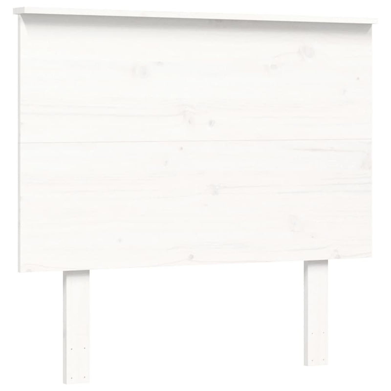 vidaXL fehér tömör fa ágykeret fejtámlával 100 x 200 cm