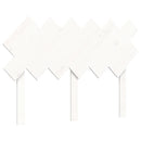 vidaXL fehér tömör fa ágykeret fejtámlával Double