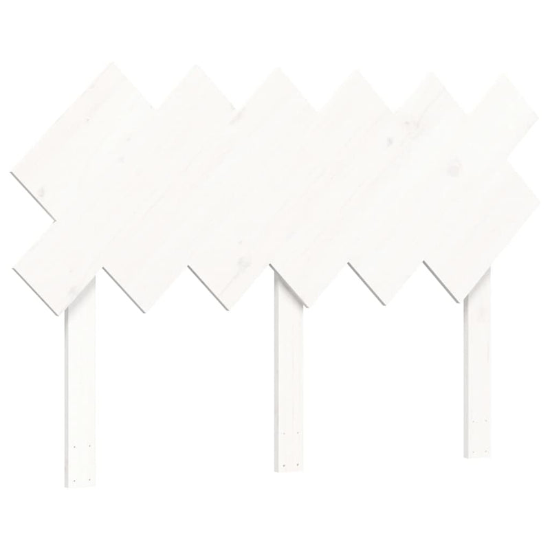 vidaXL fehér tömör fa ágykeret fejtámlával Double