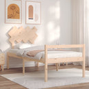 vidaXL tömör fa ágy időseknek fejtámlával 90x200 cm