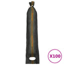 vidaXL 100 db sötétzöld HDPE homokzsák 103 x 25 cm