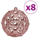 vidaXL 100 db rózsaszínű karácsonyi gömb 3 / 4 / 6 cm