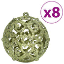 vidaXL 100 db világoszöld karácsonyi gömb 3 / 4 / 6 cm