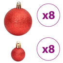 vidaXL 100 db aranyszínű és bordó karácsonyi gömb 3 / 4 / 6 cm