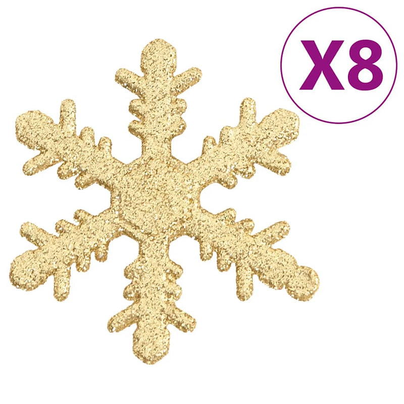 vidaXL 111 részes aranyszínű polisztirol karácsonyi gömb szett
