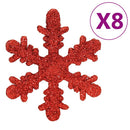 vidaXL 111 részes piros polisztirol karácsonyi gömb szett