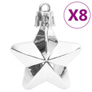 vidaXL 111 részes ezüst polisztirol karácsonyi gömb szett
