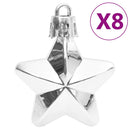 vidaXL 111 részes ezüst polisztirol karácsonyi gömb szett