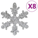 vidaXL 111 részes ezüst polisztirol karácsonyi gömb szett